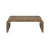 DARK BURLWOOD WATERFALL COFFEE TABLE