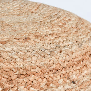 Madeira Jute Pouf - Handwoven Braided Texture