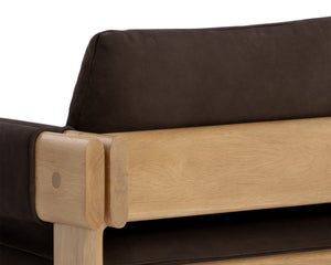 CARMICHAEL LOUNGE CHAIR - NUBUCK COCOA LEATHER