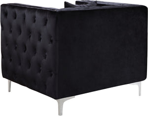 Stuart Chair In Black Velvet