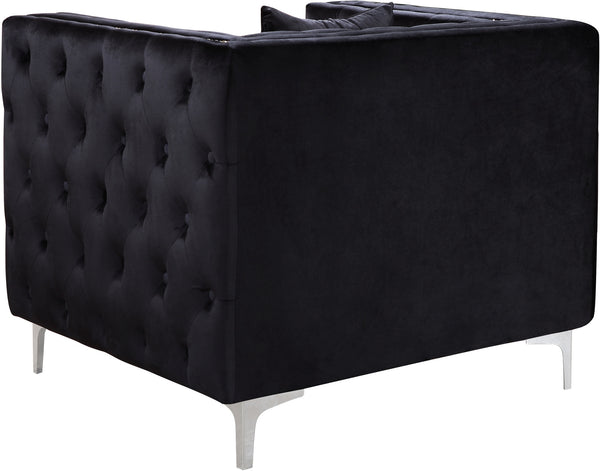 Stuart Chair In Black Velvet