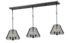 Iuka 9 Light Island/Billiard in Bronze Finish