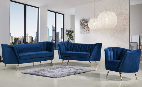 Josefina Chair In Navy Velvet