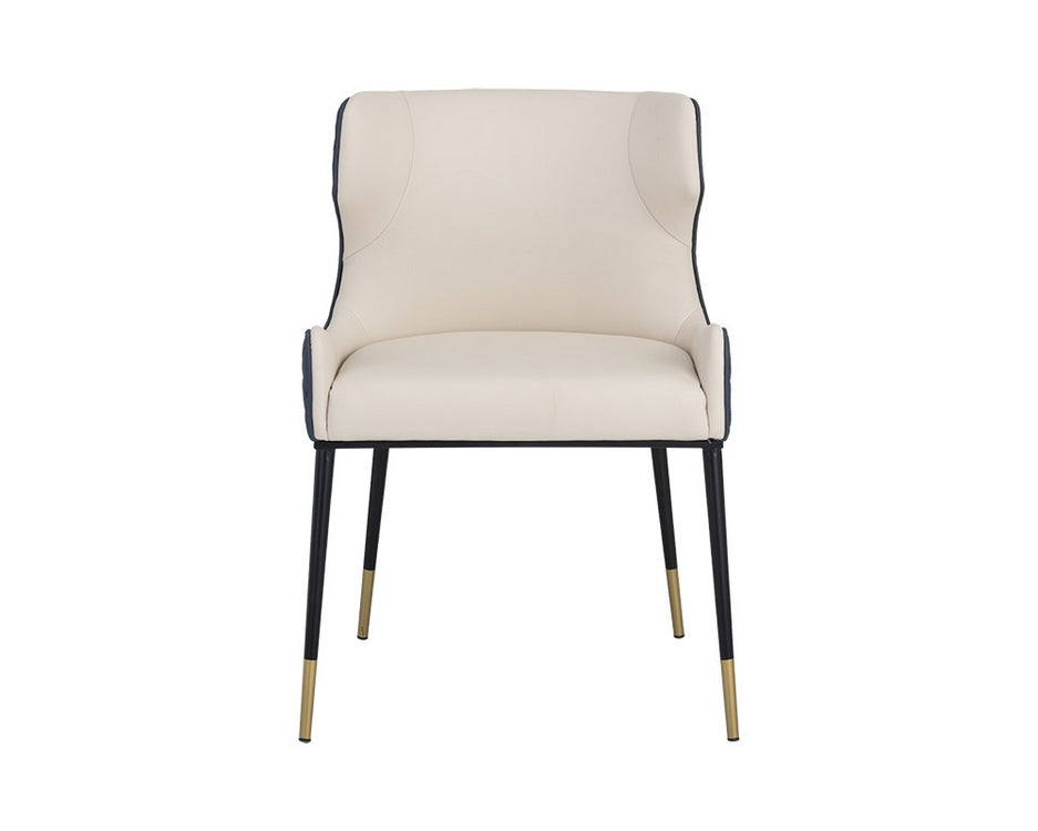 Gianni Dining Chair - Dillon Cream / Dillon Thunder