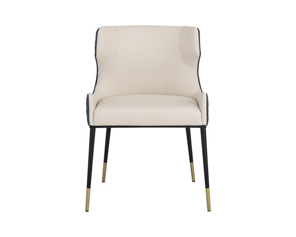 Gianni Dining Chair - Dillon Cream / Dillon Thunder