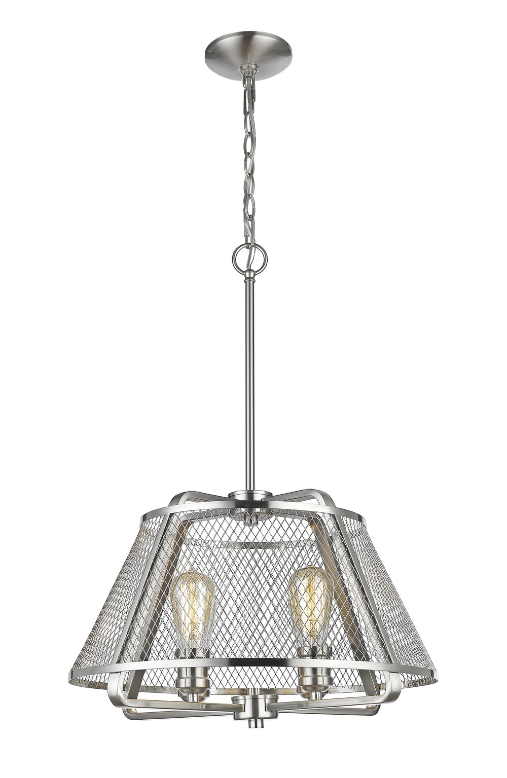 Iuka 4 Light Pendant in Brushed Nickel Finish