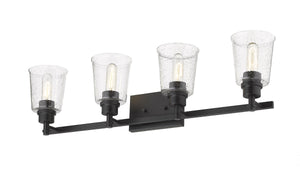 Bohin 4 Light Vanity in Matte Black Finish