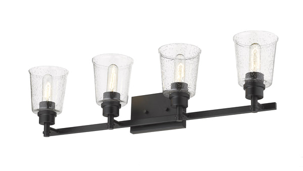 Bohin 4 Light Vanity in Matte Black Finish