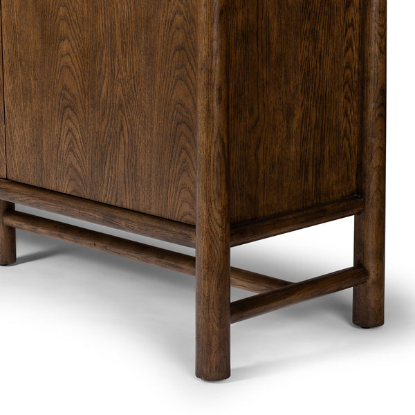 Renaud 3-Door Cabinet - Dark Toasted Oak Veneer
