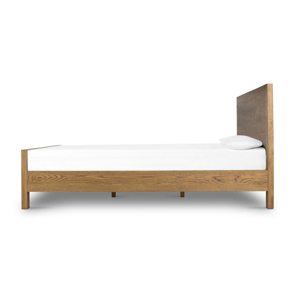 Meadow Bed In Tawny Oak - King