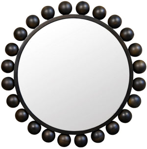 Cooper Industrial Steel Mirror in Matte Black
