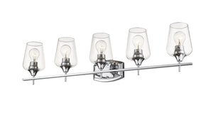 Joliet 5 Light Vanity in Chrome Finish
