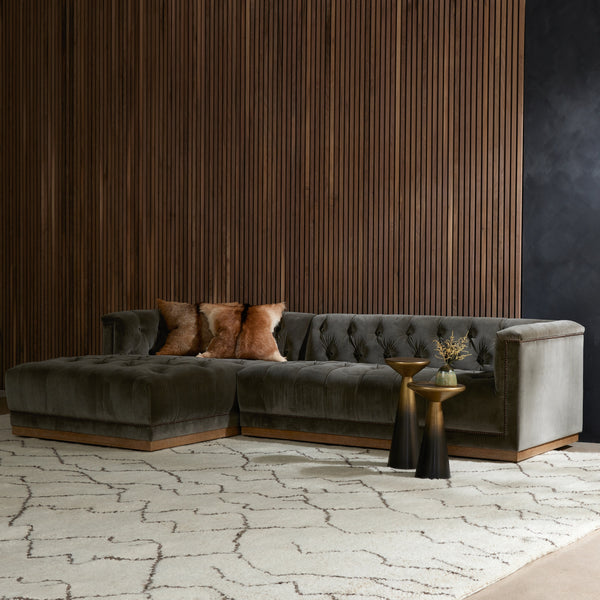 Maxx 2Pc Laf Sectional In 109 In Sapphire Brch
