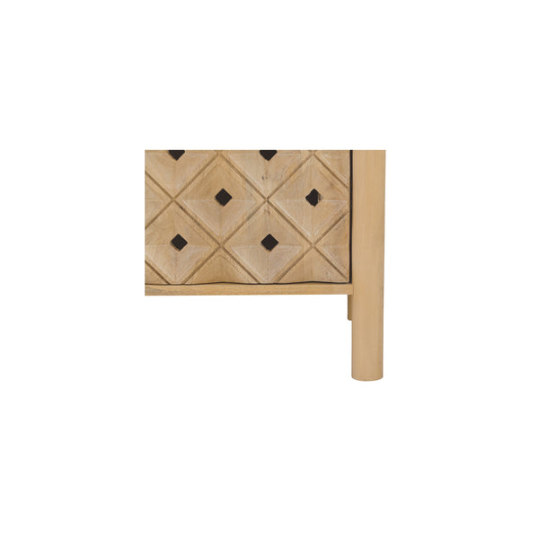 Moe's Fulton 4-Door Sideboard Natural Wood
