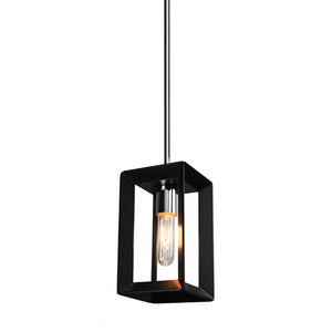 Vineyard AC10061BC Pendant in Black & Chrome