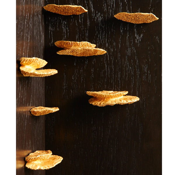 Shelf Mushroom Wall Play, Set of 2, Gold Painted