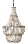 Blanca Wood Beaded 1-Light Chandelier