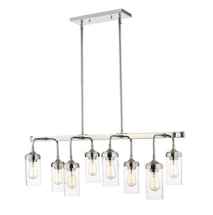 Calliope 8 Light Pendant in Polished Nickel Finish