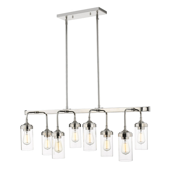 Calliope 8 Light Pendant in Polished Nickel Finish