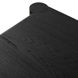 Ezri Desk - Carved Black Oak