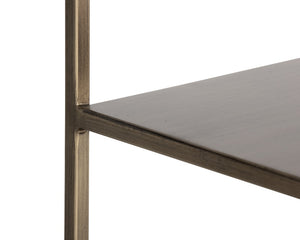 Eiffel Low Bookcase - Large - Antique Brass