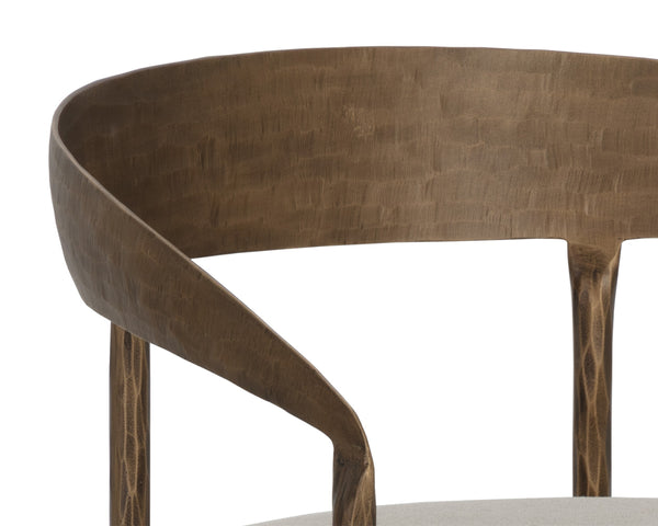 ZANATTA DINING ARMCHAIR - ZENITH TAUPE GREY