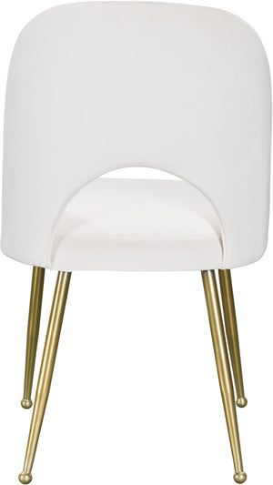 Ramon Dining Chair In Cream Velvet