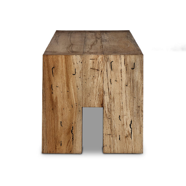 Abaso Accent Bench in Rustic Wormwood Oak