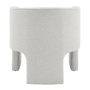 Matteo Fabric Accent Arm Chair In Boucle Beige