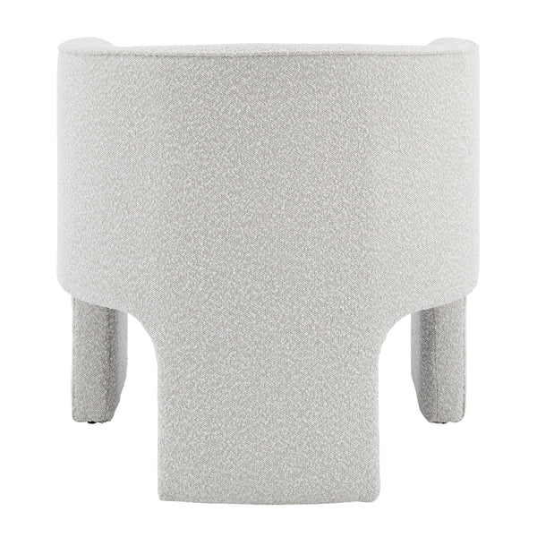 Matteo Fabric Accent Arm Chair In Boucle Beige