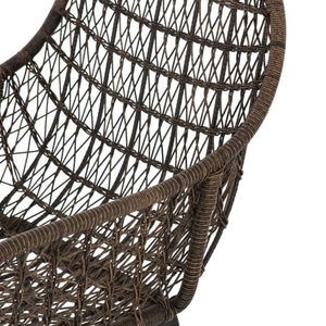 Bandera Outdoor Woven Counter Stool-Grey
