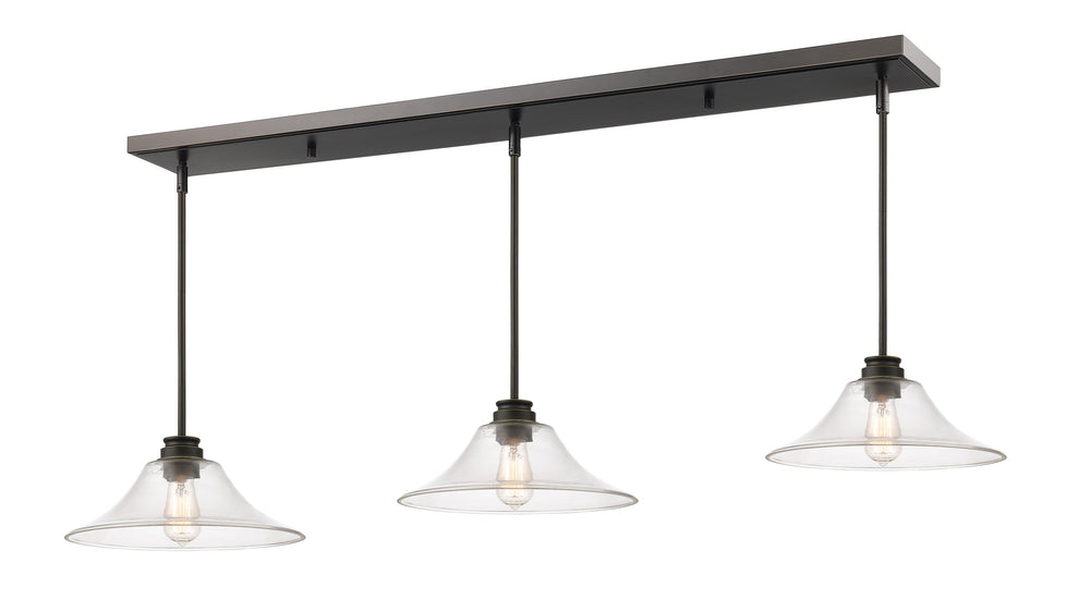 Annora 3 Light Island/Billiard in Olde Bronze Finish
