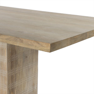 Kelby Dining Table - Light Wash Mango