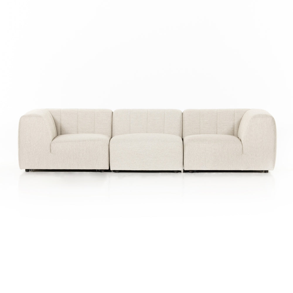 Gwen Outdoor 3 Pc Sectional In Faye Sand