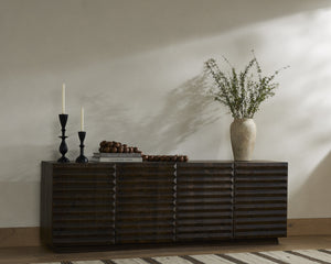 Tussac Media Console In Matte Brown Neem