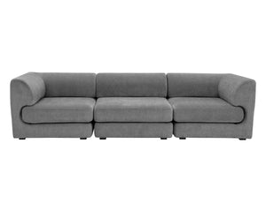 HARMONY MODULAR - ARMLESS CHAIR - DANNY DARK GREY