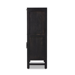 Caprice Bar Cabinet - Black Wash Mango