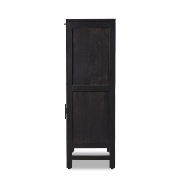 Caprice Bar Cabinet - Black Wash Mango
