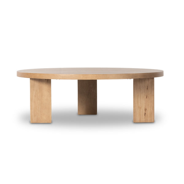 Mesa Large Round Coffee Table In Lght Brshd