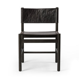 Kena Dining Chair In Charcoal Parawood