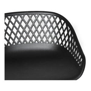Piazza Outdoor Counter Stool Black - Set of Two