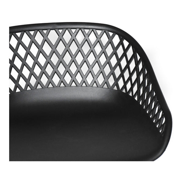 Piazza Outdoor Counter Stool Black - Set of Two