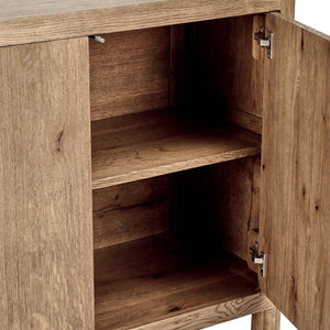 Orlando Solid Wood 4Dr Buffet with Oak Veneer