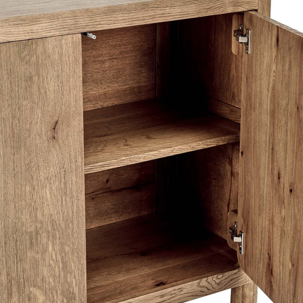Orlando Solid Wood 4Dr Buffet with Oak Veneer
