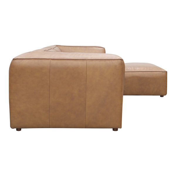 Moe's Form Lounge Modular Sectional Tan Leather