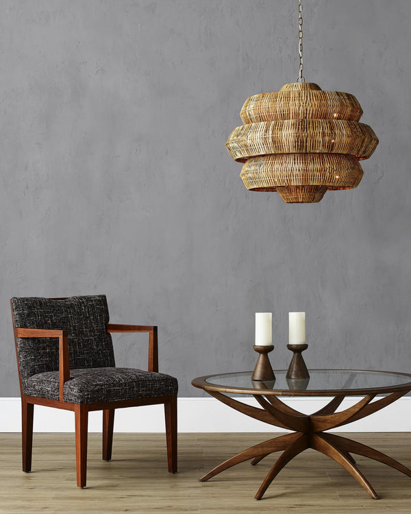 Antibes Chandelier In Khaki & Natural