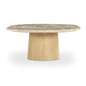 Moe's Carly Coffee Table Panther Stone Oak Base