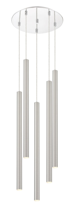 Forest 5 Light Island/Billiard in Chrome Finish