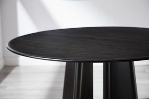 Luna 48” Round Table, Caviar