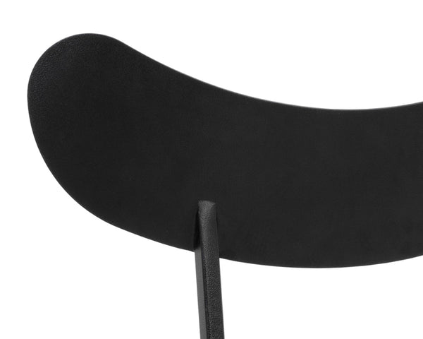 GIBBONS DINING CHAIR - BLACK - BRAVO PORTABELLA
